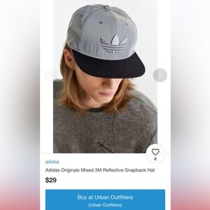 Adidas originals 3m reflective snapback hat preowned